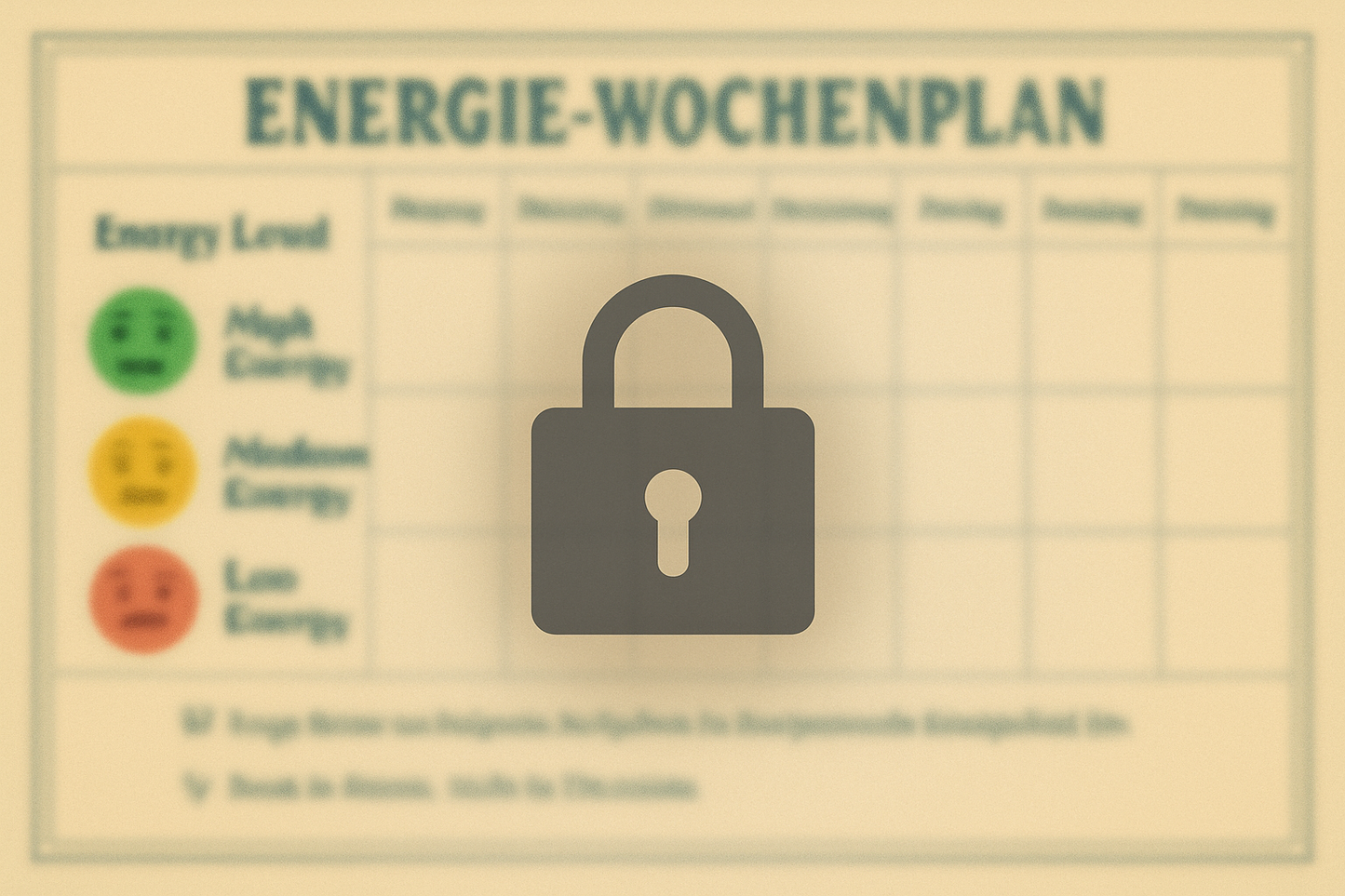 Fokusplan – dein Wochenplaner fürs echte Leben